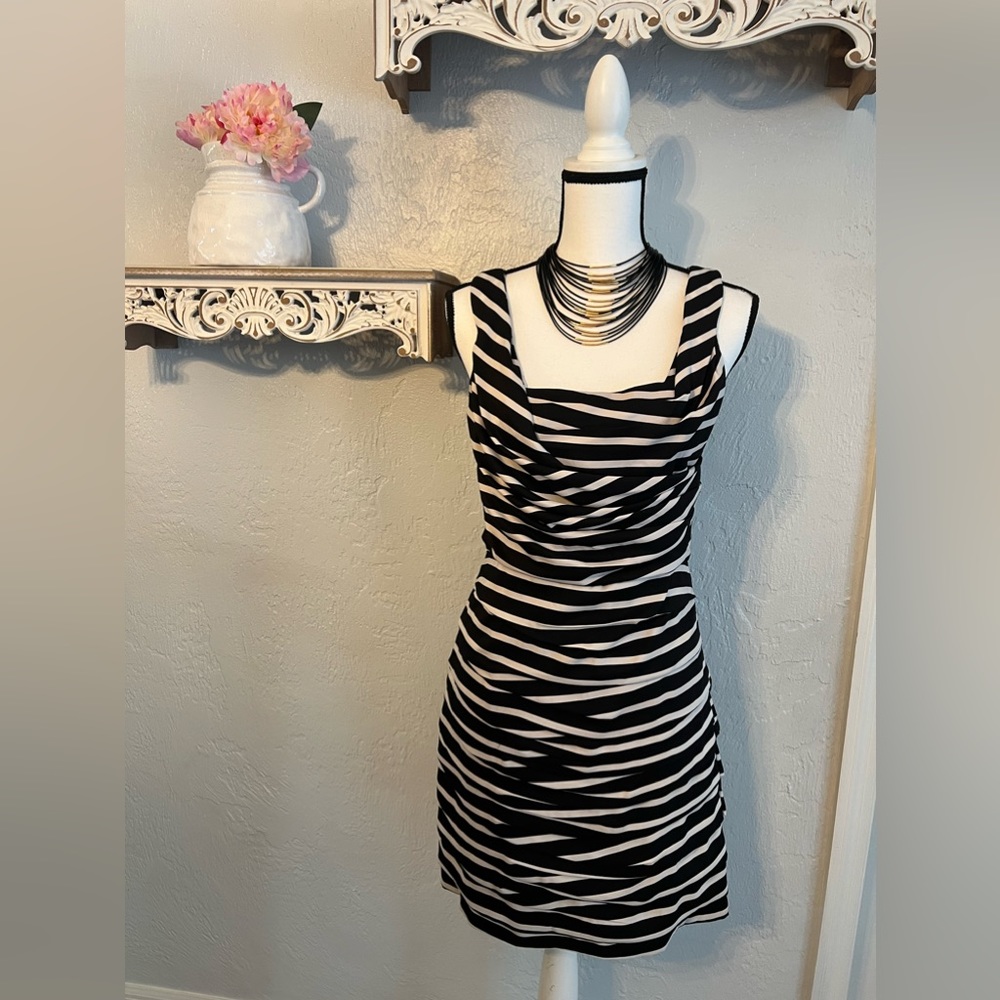 Express Women’s Striped Ruched Dress